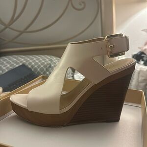 Michael by Michael kors wedge heels white